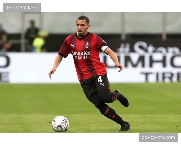 官方确认：AC米兰中场本纳赛尔腿筋受伤，将缺席至少四周。